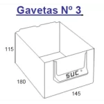 ESTANTES MET.PLAST. SUC Nº 3