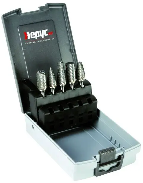 Jg. de 5 fresas rotativas CW- Hepyc 3221 - 10 mm